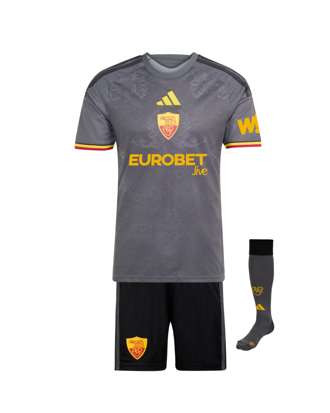 T-shirt e Pantaloncini per Bambino AS Roma Third 26/27 - con calzini