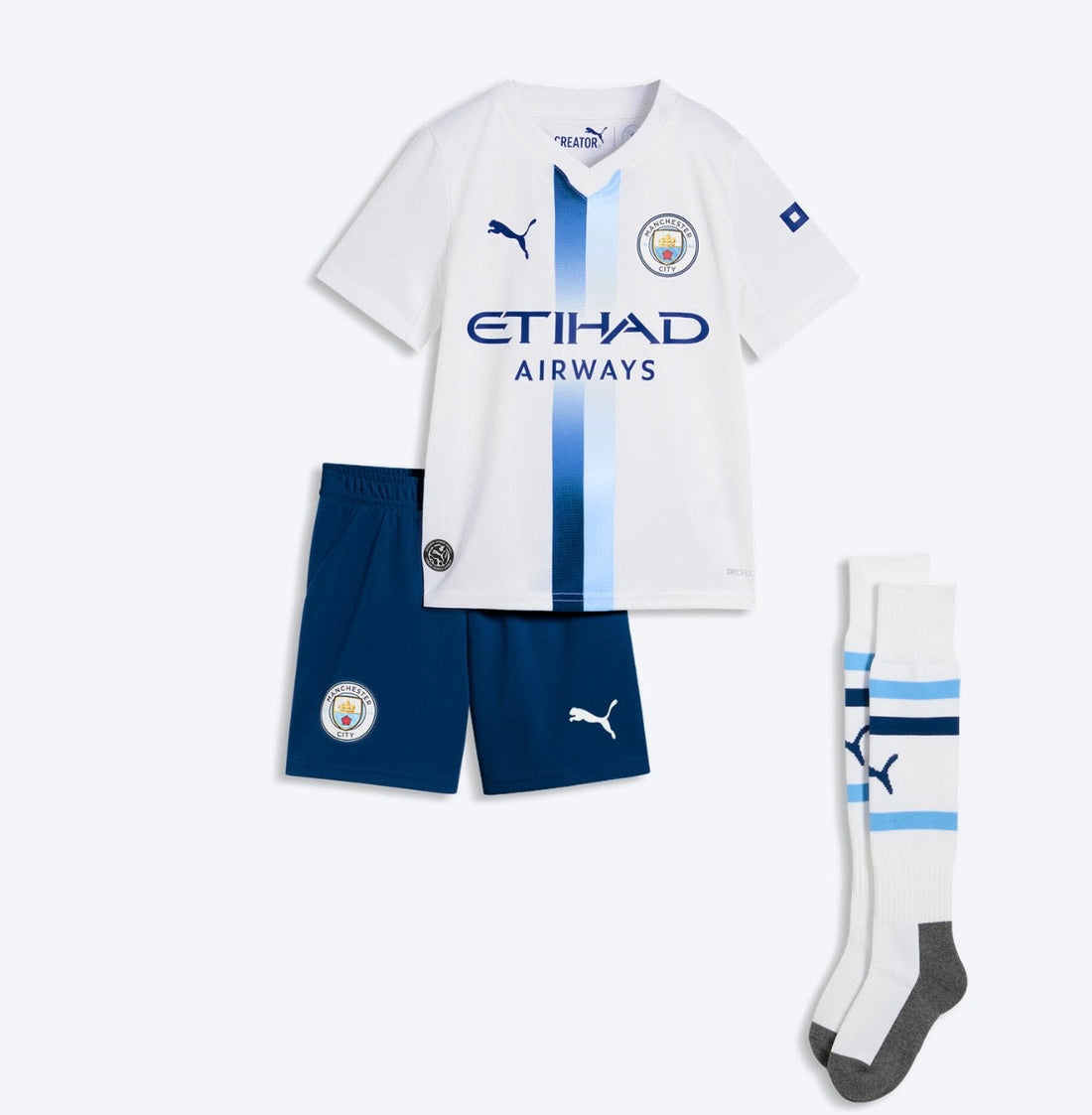 T-shirt e Pantaloncini per Bambino Manchester City Third 26/27 - Con Calzettoni