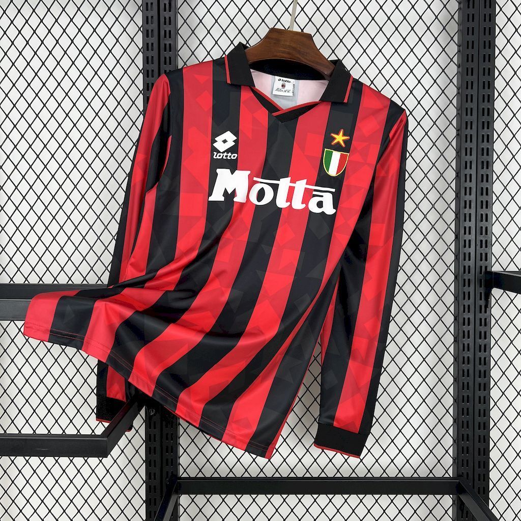 MAGLIA AC MILAN Retro Home 93/94 MANICHE LUNGHE