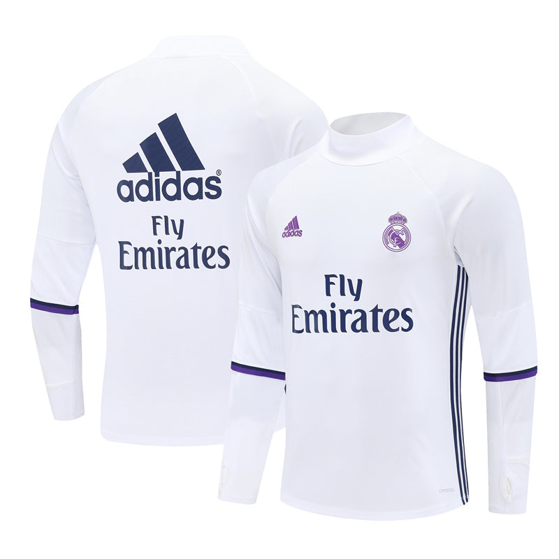 Maglia da allenamento retrò manica lunga Real Madrid 16/17