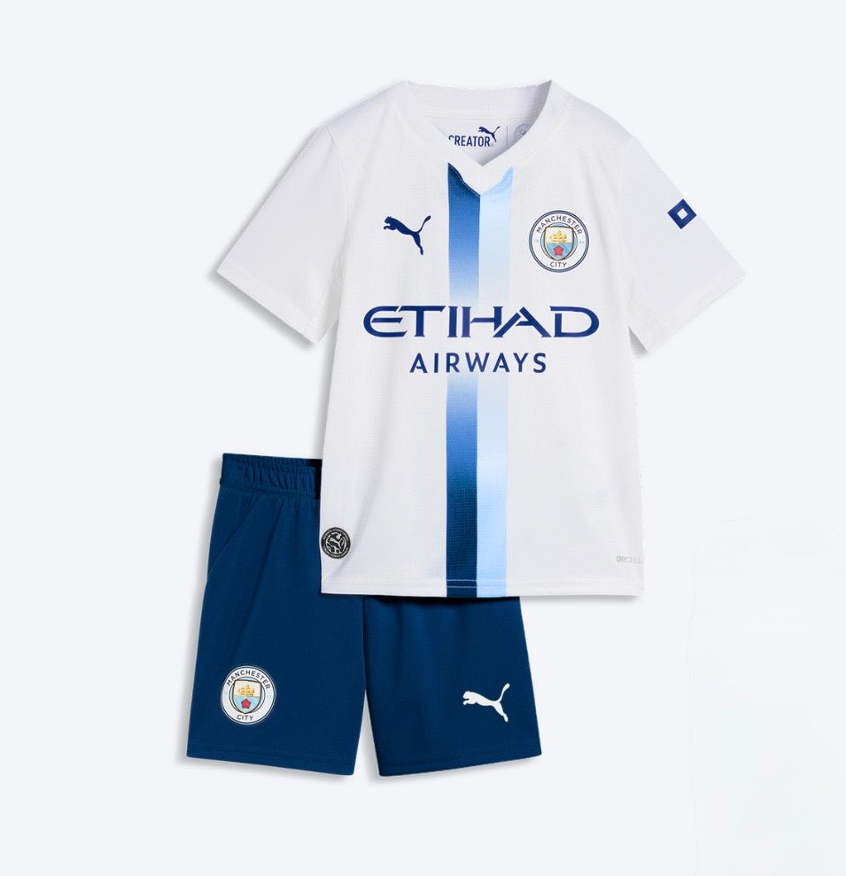 T-shirt e Pantaloncini per Bambino Manchester City Third 26/27