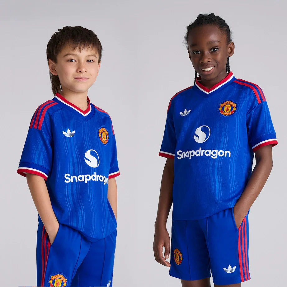 T-shirt e Pantaloncini per Bambino Manchester United Away 26/27