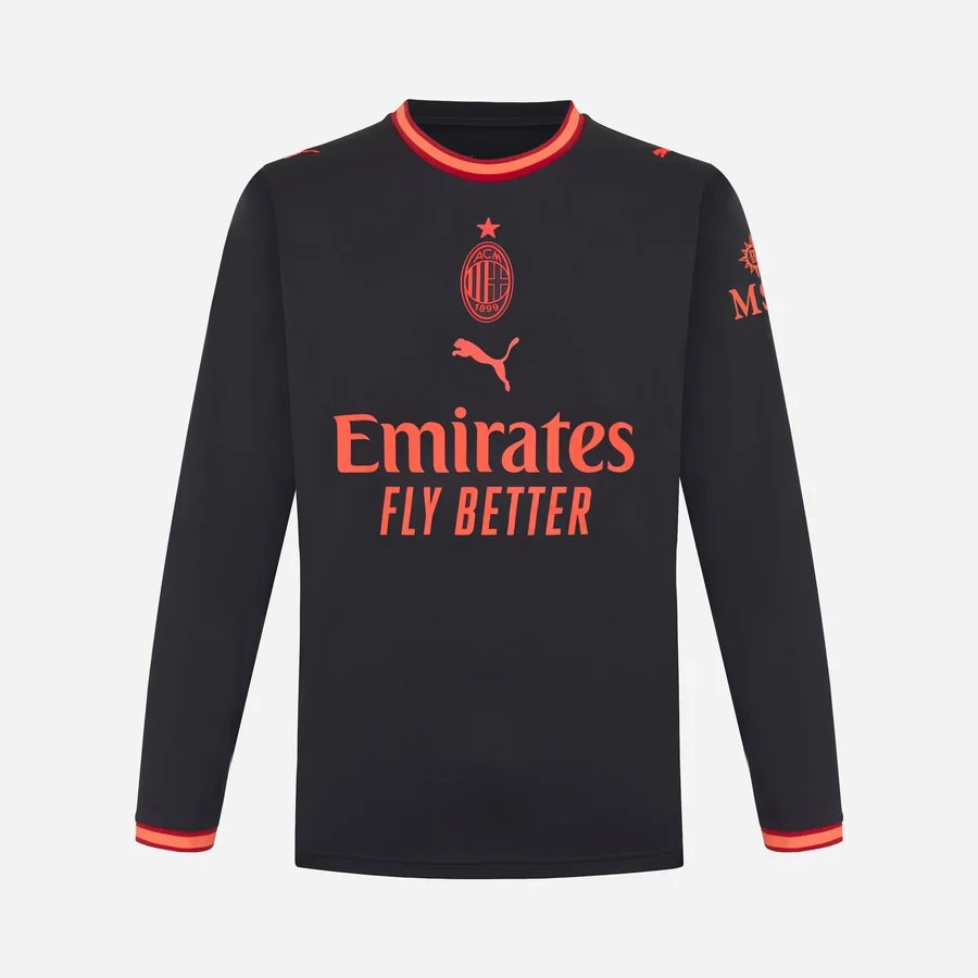 MAGLIA MILAN GARA Third 26/27 A MANICHE LUNGHE
