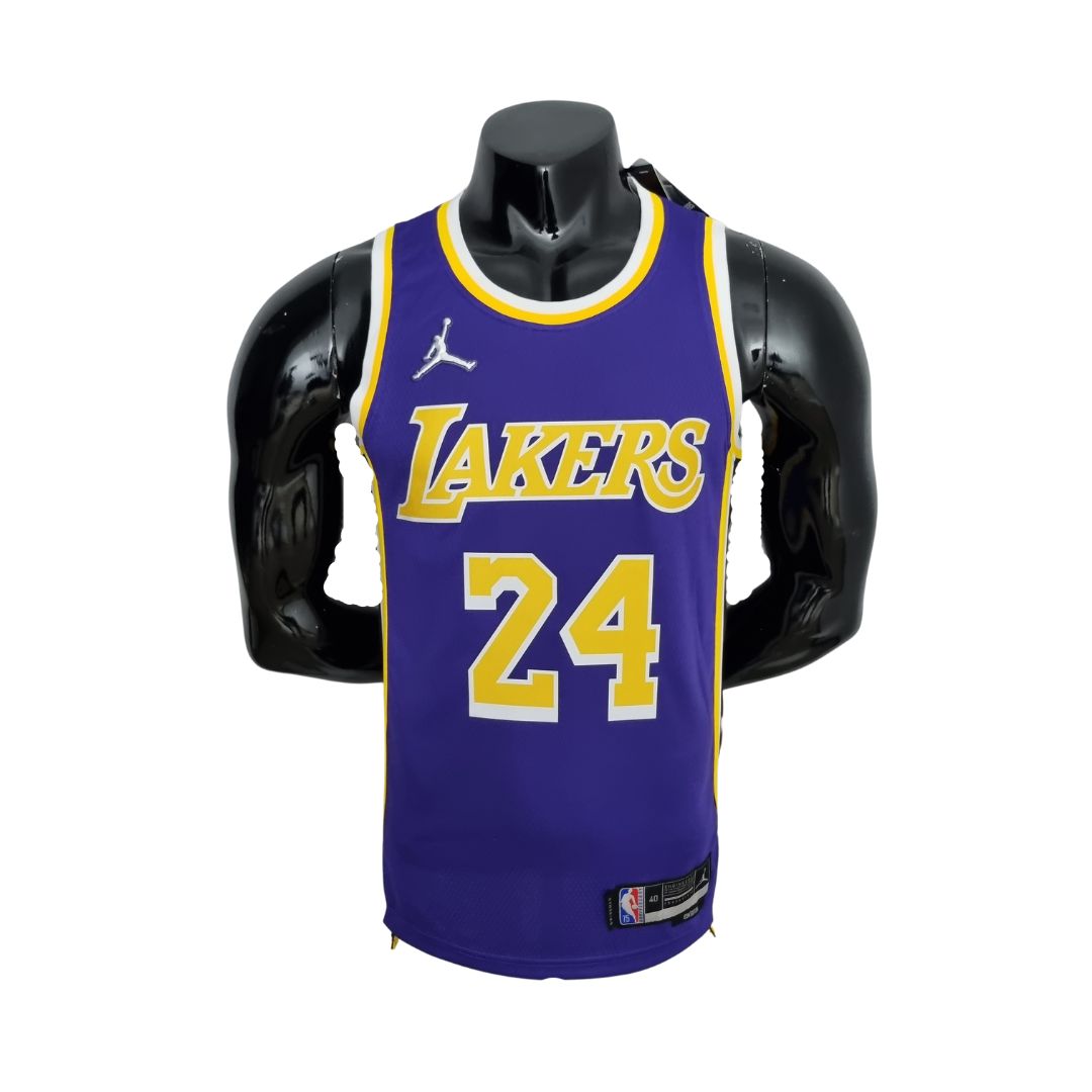 75° Anniversario BRYANT#24 Los Angeles Lakers Jordan Maglia Viola NBA