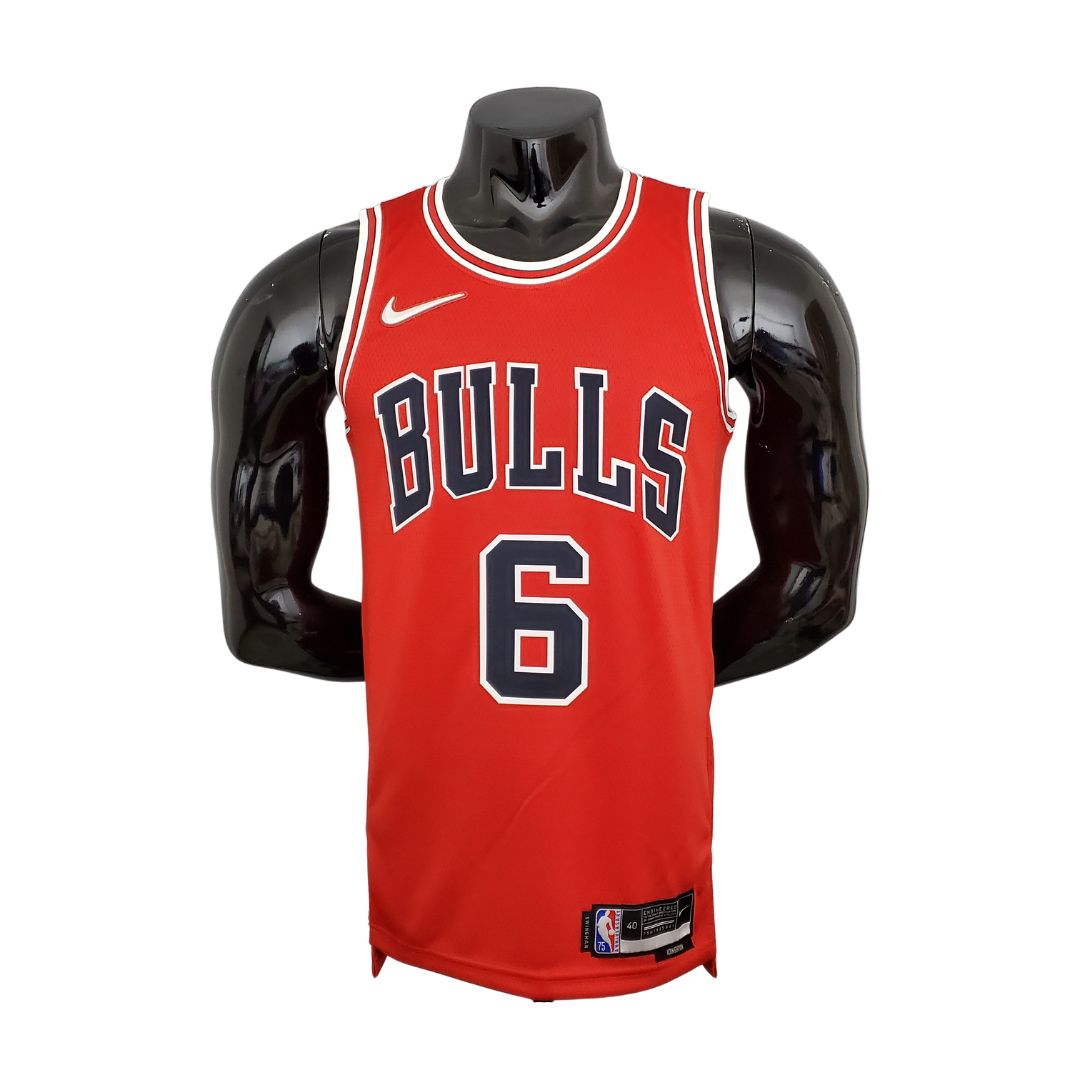 Maglia 75° Anniversario CARUSO#6 Chicago Bulls Rossa NBA