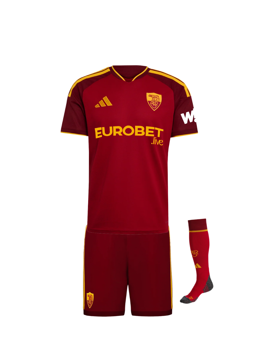 T-shirt e Pantaloncini per Bambino AS Roma Home 26/27 - con calzini