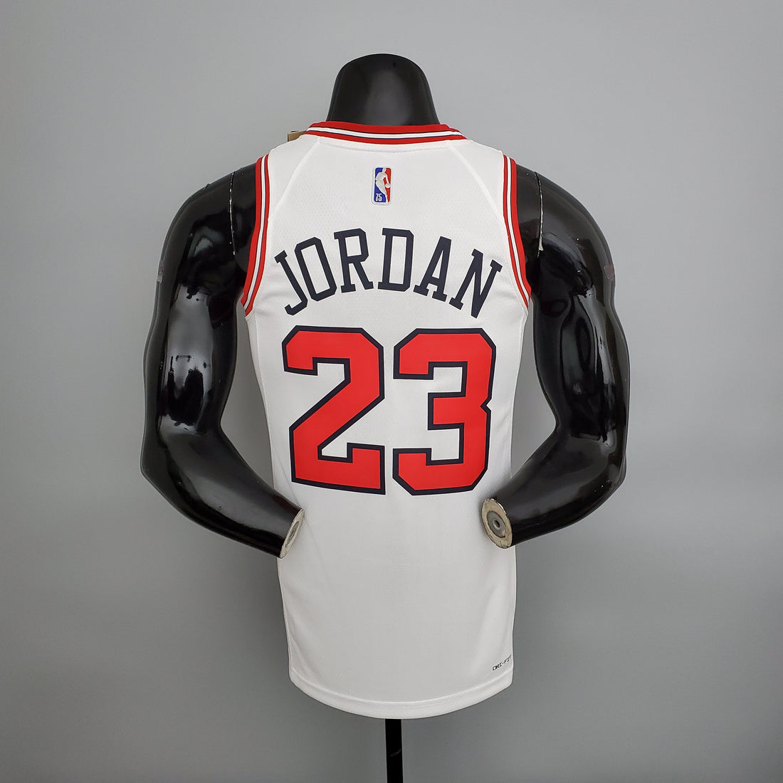 Maglia NBA Jordan #23 Chicago Bulls bianca per il 75° anniversario