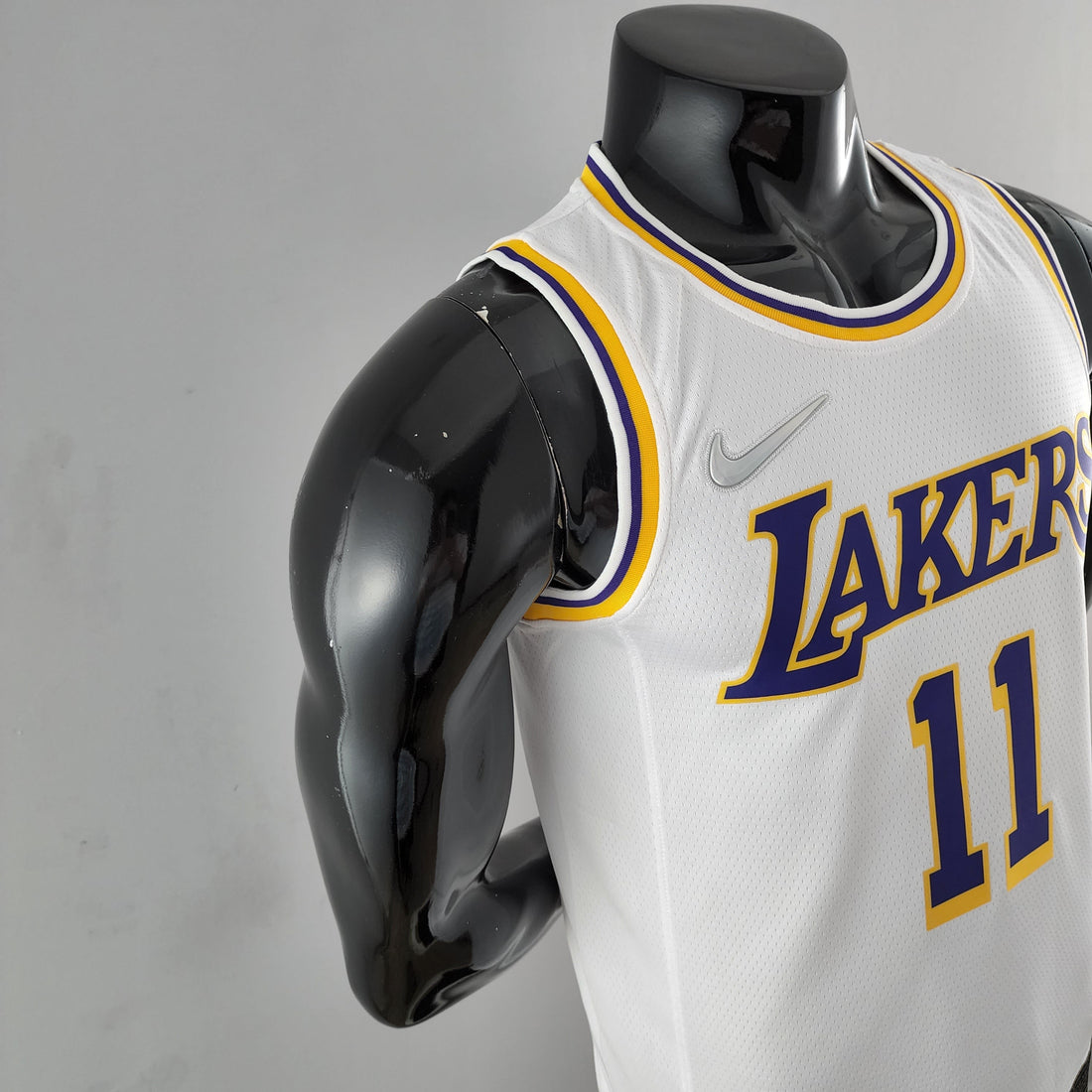 75 ° anniversario IRVING # 11 Los Angeles Lakers Maglia bianca NBA