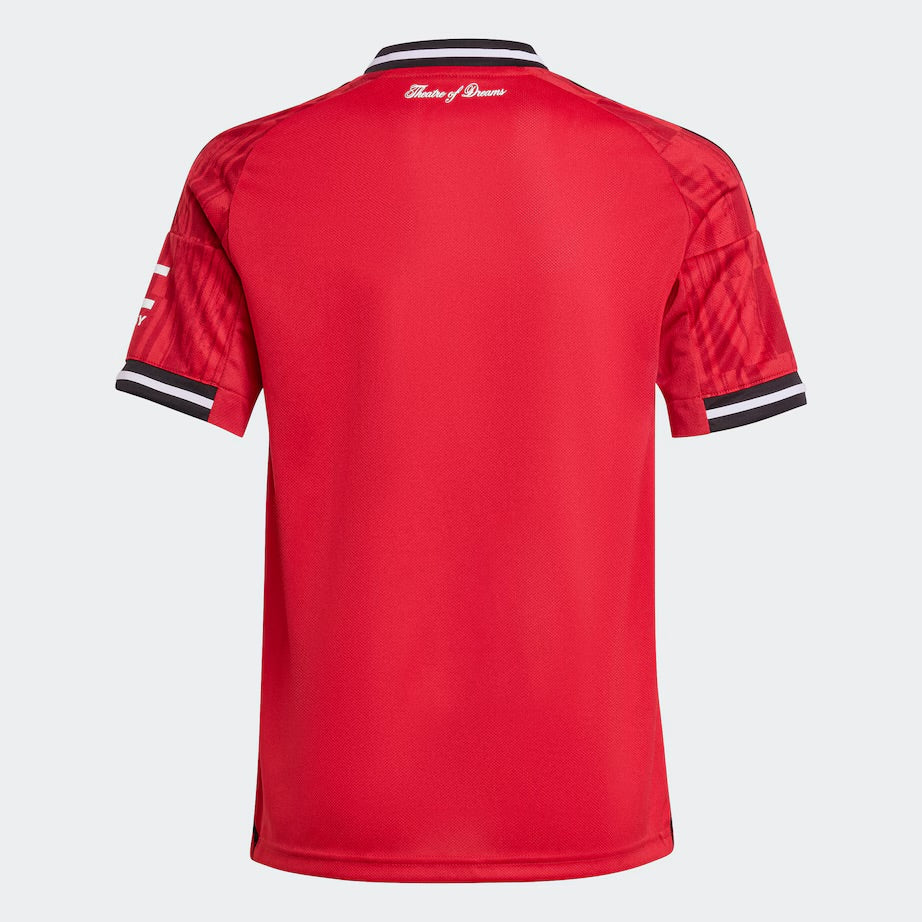 T-shirt e Pantaloncini per Bambino Manchester United Home 25/26 - Con Calzettoni