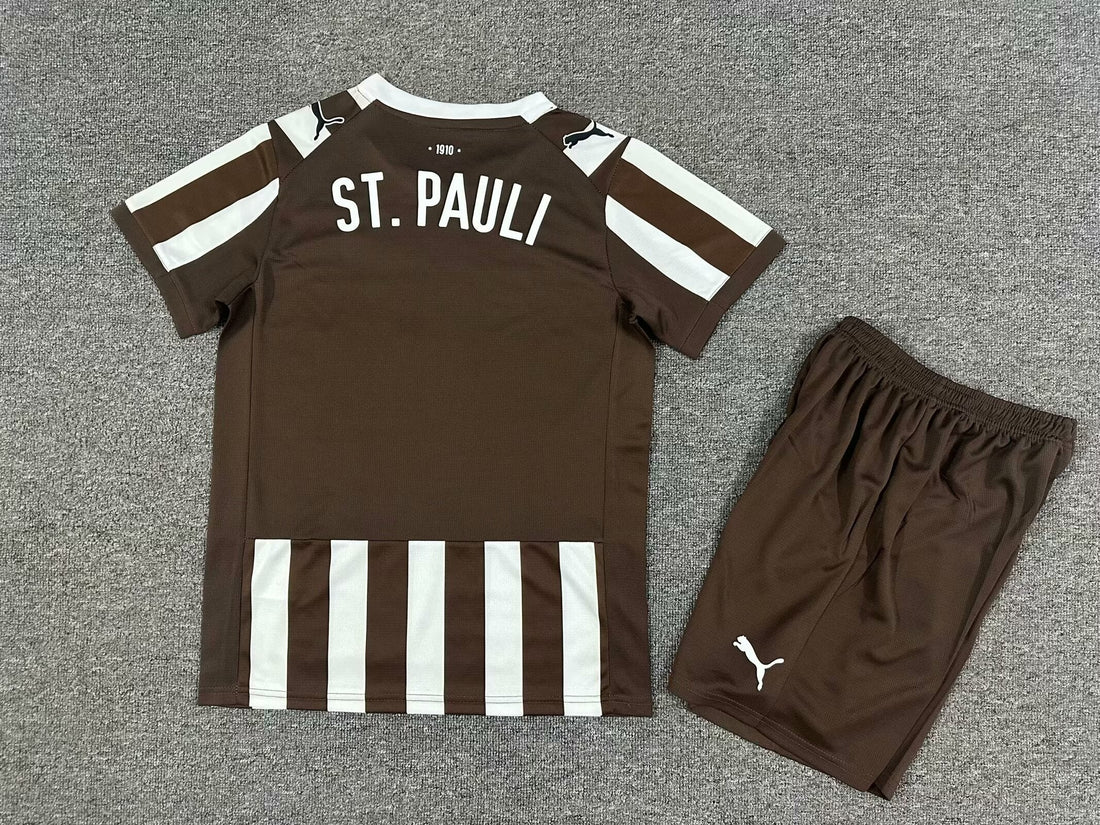 T-shirt e Pantaloncini per Bambino St. Pauli Home 25/26