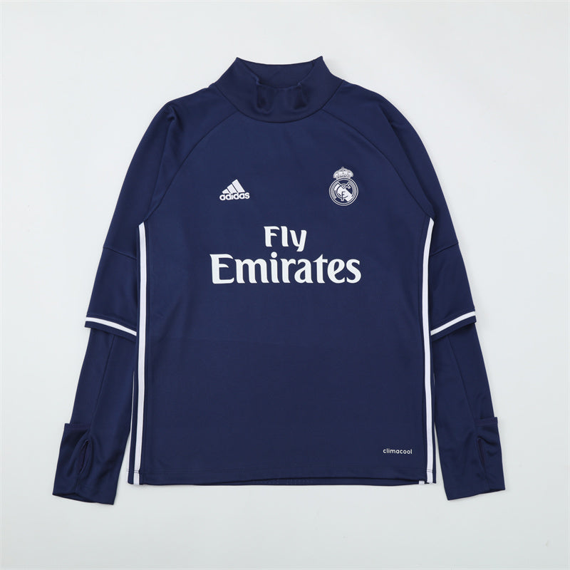 Maglia da allenamento retrò manica lunga Real Madrid 16/17
