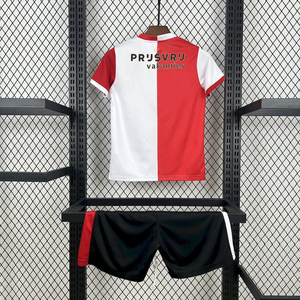 Maglia da allenamento e pantaloncini del Feyenoord Home Bambino 25/26