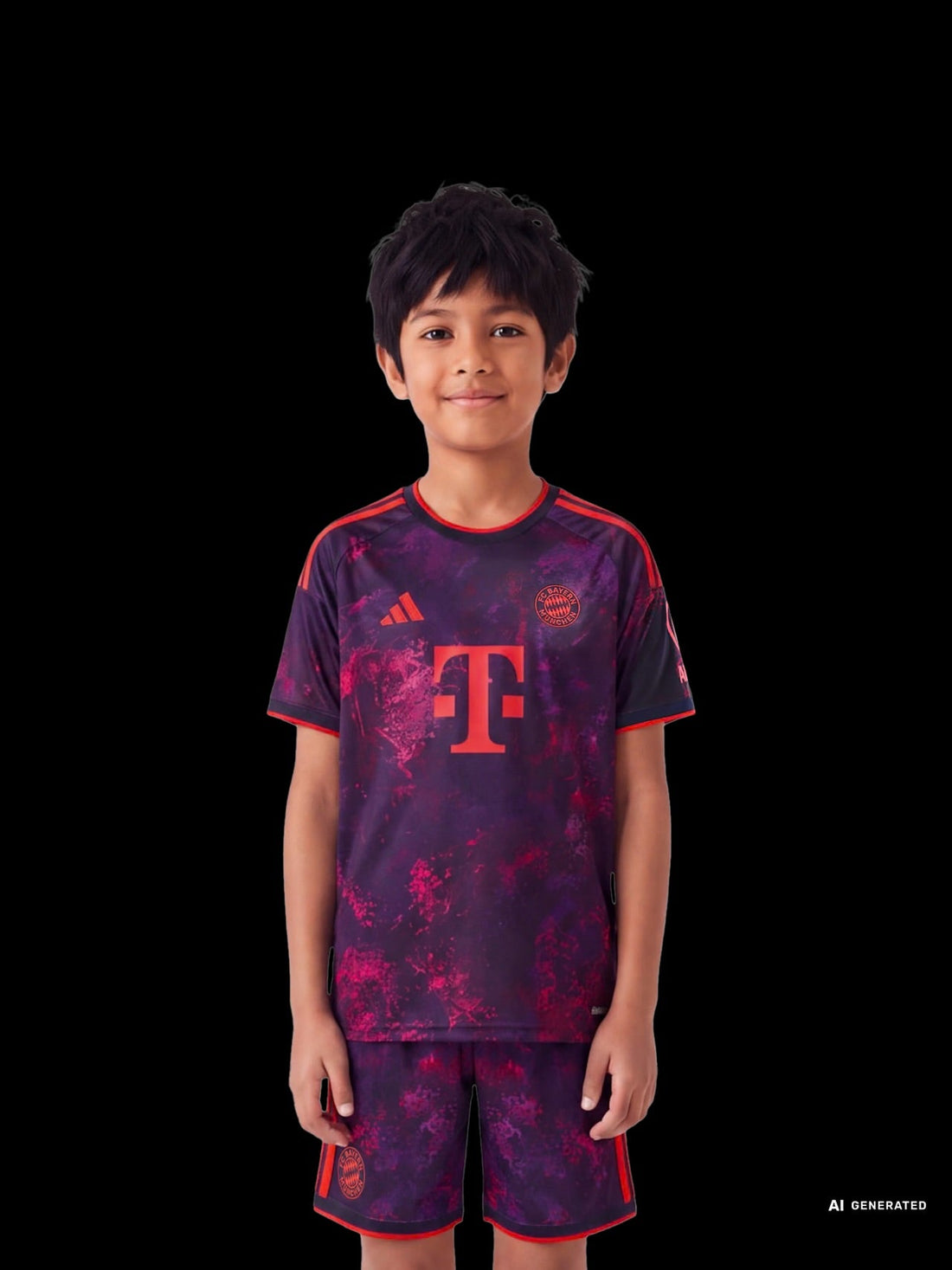 T-shirt e Pantaloncini per Bambino Bayern Monaco Third 26/27