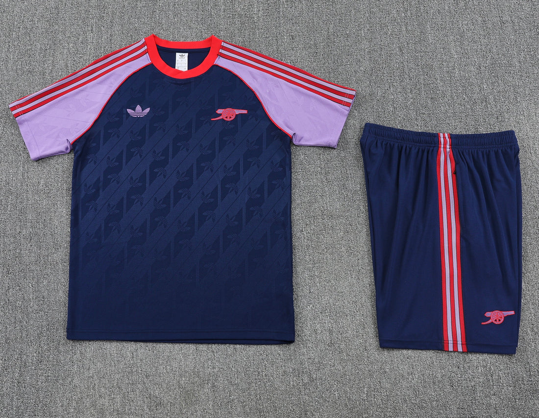 Maglia da allenamento e pantaloncini del Arsenal 24/25