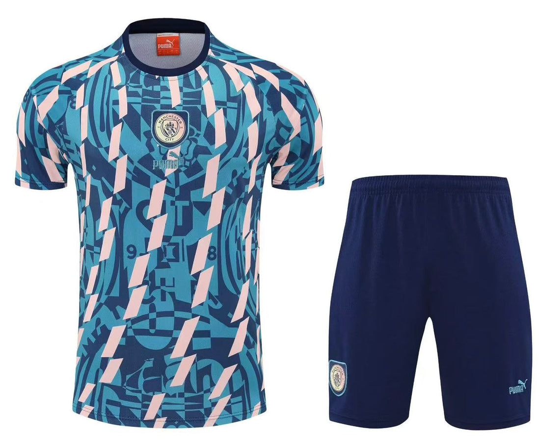 Maglia da allenamento e pantaloncini del Manchester City 25/26