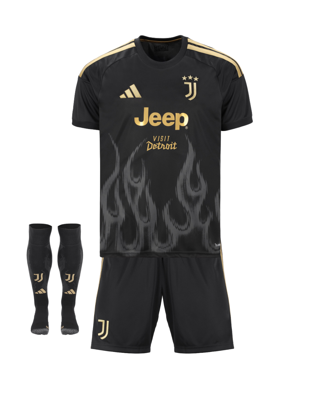T-shirt e Pantaloncini per Bambino Juventus Third 26/27 - Con Calzini