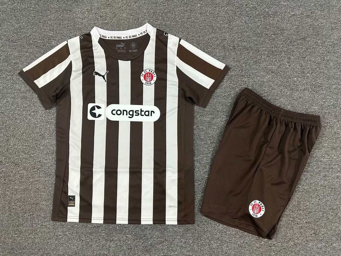 T-shirt e Pantaloncini per Bambino St. Pauli Home 25/26