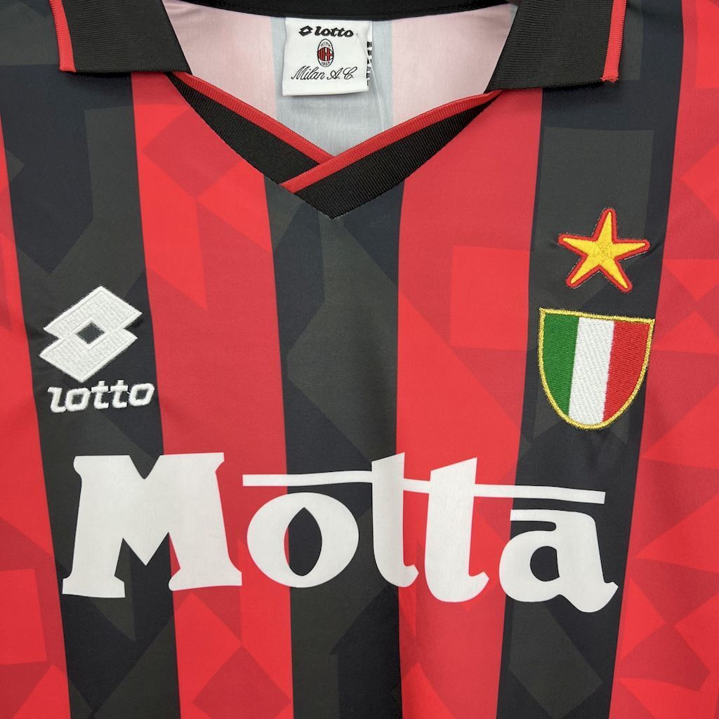 MAGLIA AC MILAN Retro Home 93/94 MANICHE LUNGHE