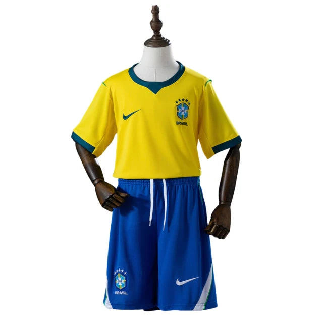 T-shirt e Pantaloncini per Bambino Brasil Home 26/27