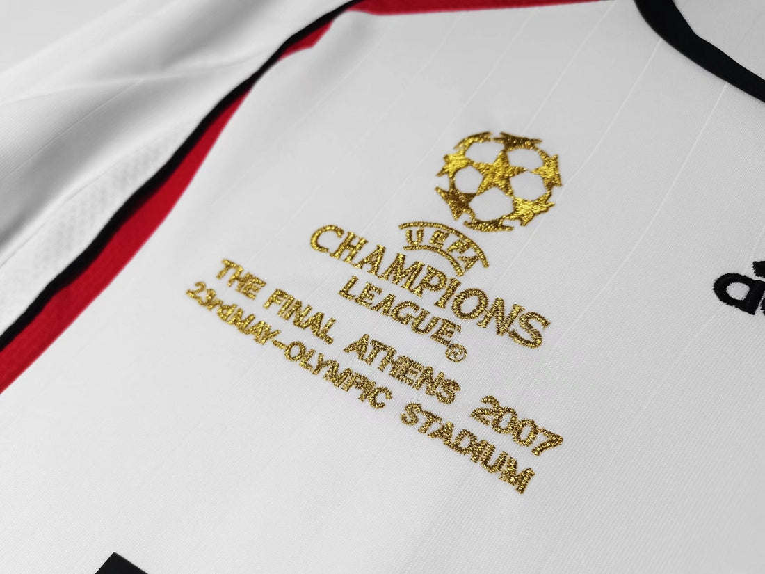 MAGLIA AC MILAN Retro Away 06/07 MANICHE LUNGHE - Con Patch