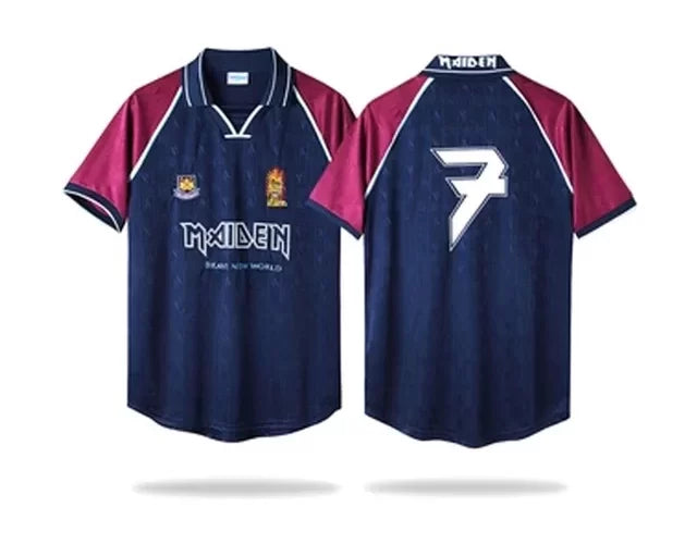 Maglia Retro West Ham Iron Maiden 1999