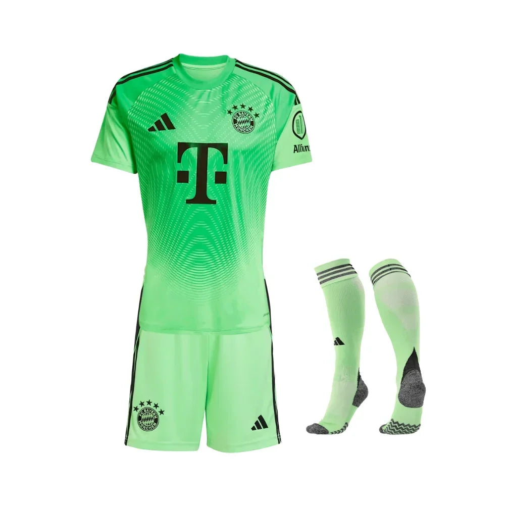 T-shirt e Pantaloncini per Bambino Bayern Monaco portiere 25/26 - Con Calzettoni