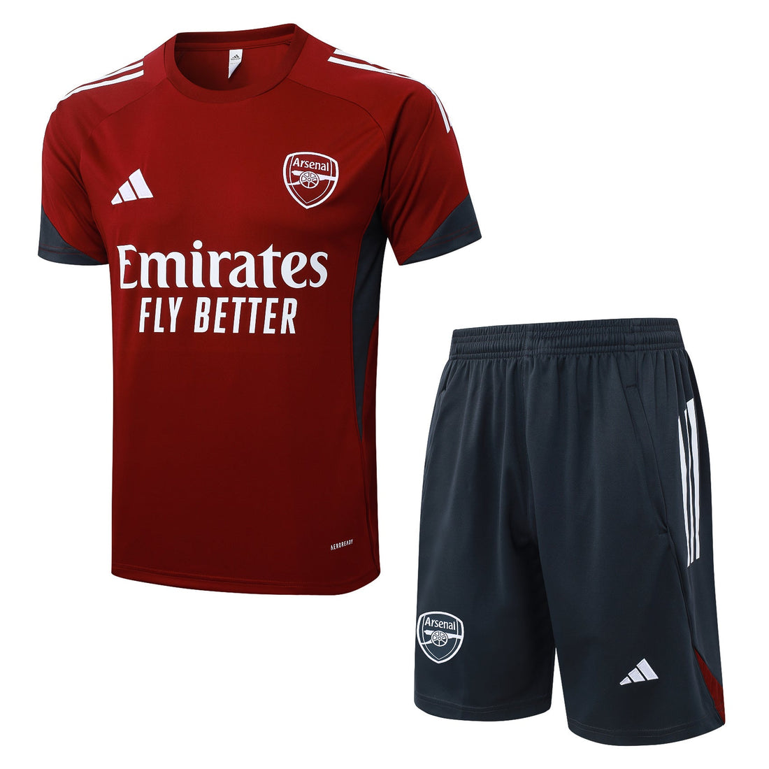 Maglia da allenamento e pantaloncini del Arsenal 25/26