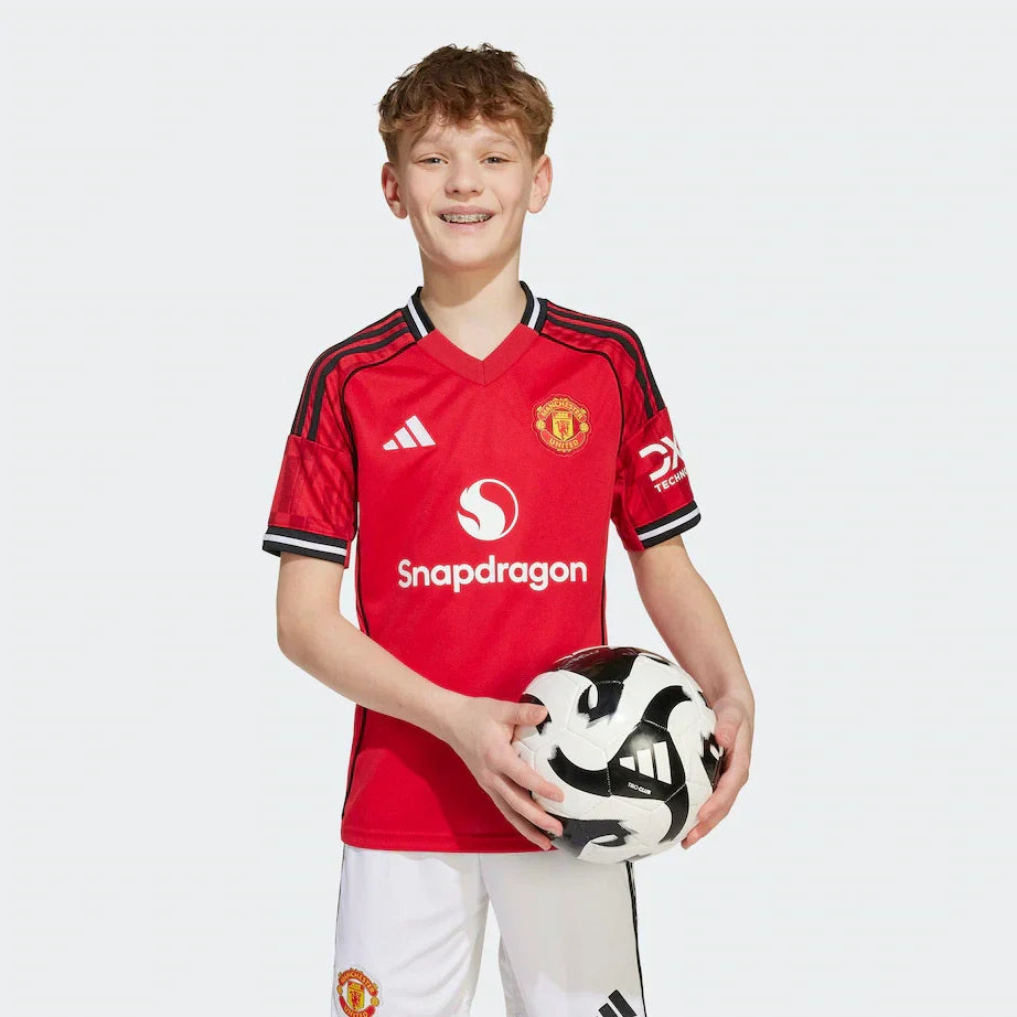 T-shirt e Pantaloncini per Bambino Manchester United Home 25/26