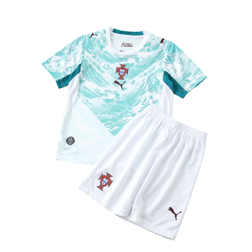 T-shirt e Pantaloncini per Bambino Portugal Away 26/27