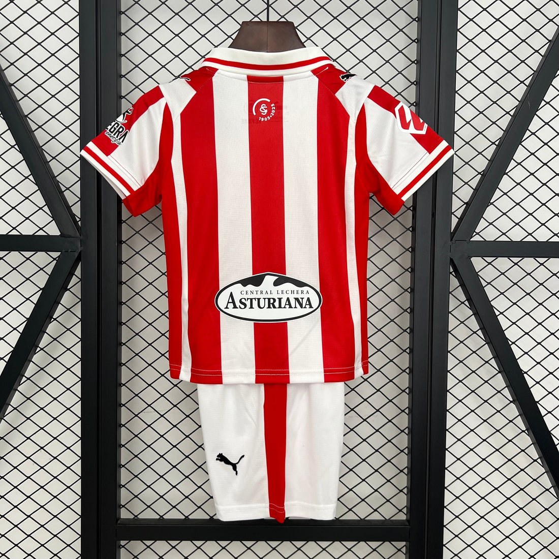 T-shirt e Pantaloncini per Bambino Sporting de Gijón Home 25/26