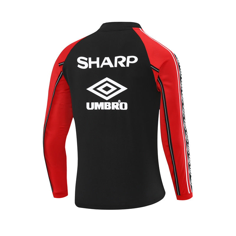Maglia da allenamento retrò manica lunga Manchester United