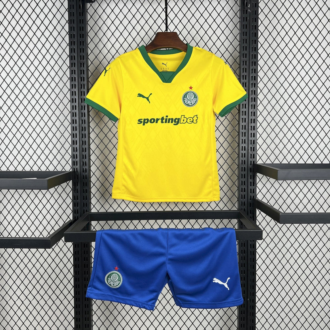 T-shirt e Pantaloncini per Bambino Palmeiras Third 25/26