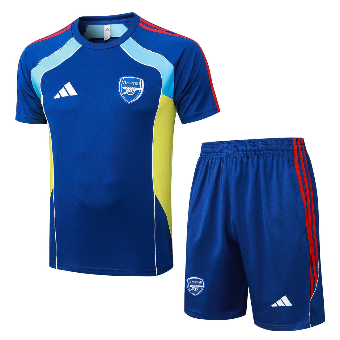 Maglia da allenamento e pantaloncini del Arsenal 25/26