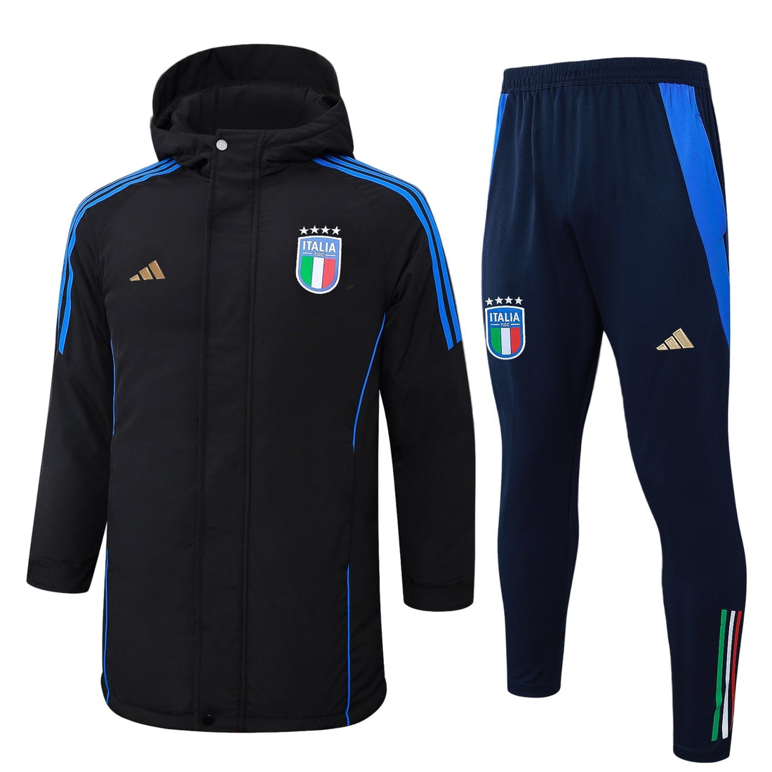 Giacca imbottita impermeabile + pantaloni dall'Italia