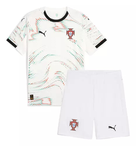 T-shirt e Pantaloncini per Bambino Portogallo Away 25/26