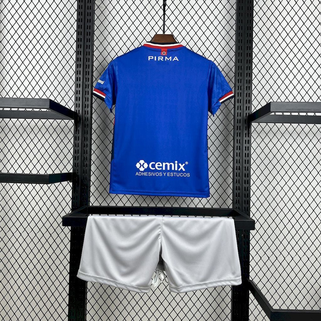 T-shirt e Pantaloncini per Bambino Cruz Azul Home 25/26