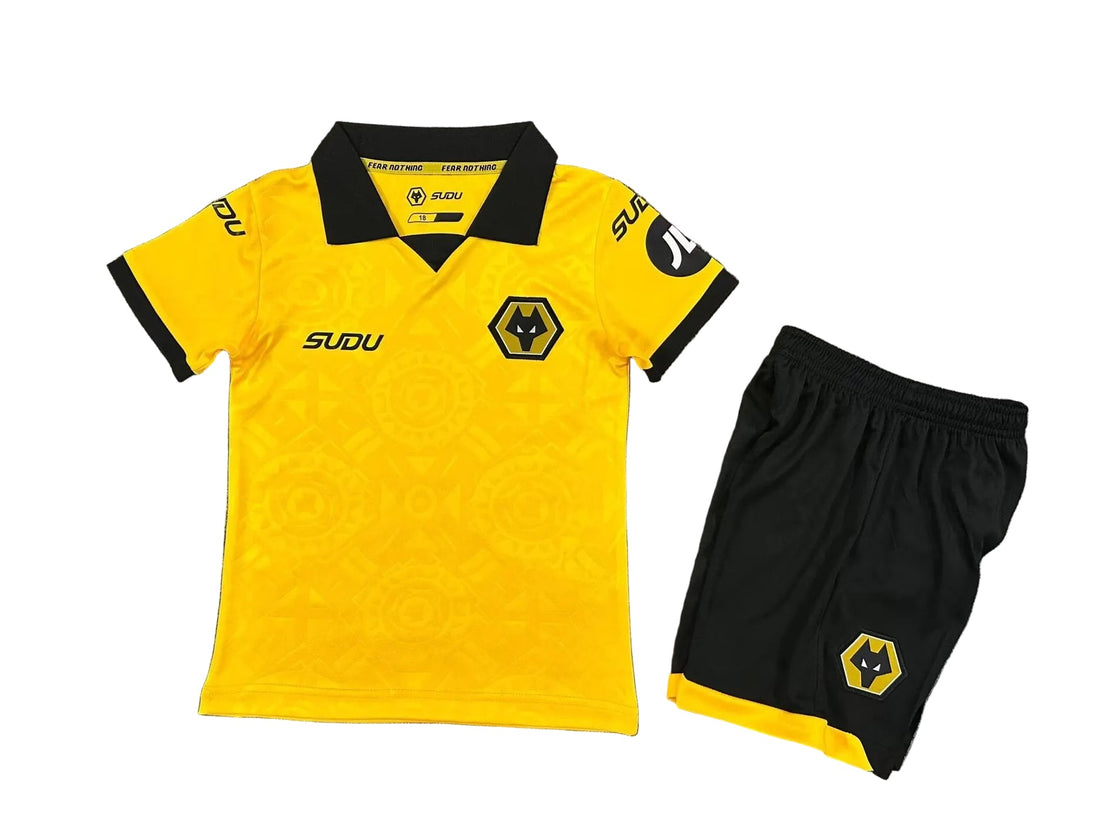 T-shirt e Pantaloncini per Bambino Wolverhampton Home 25/26