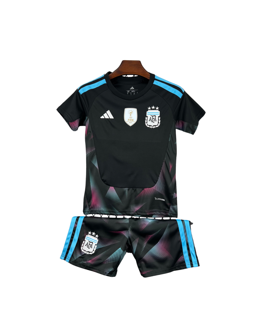 T-shirt e Pantaloncini per Bambino Argentina Portiere 26/27 - CON TOPPA DEL CAMPIONE DELLA COPPA DEL MONDO