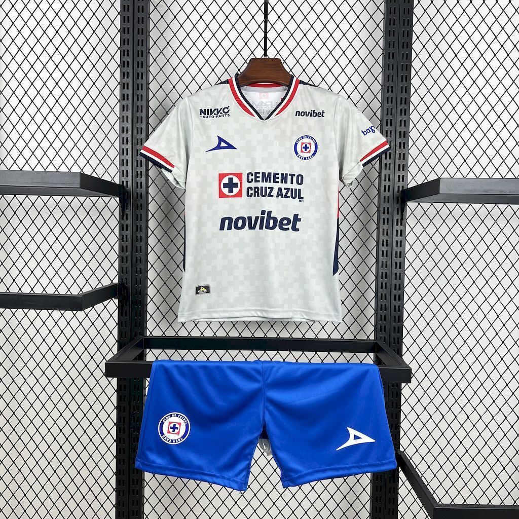 T-shirt e Pantaloncini per Bambino Cruz Azul Away 25/26