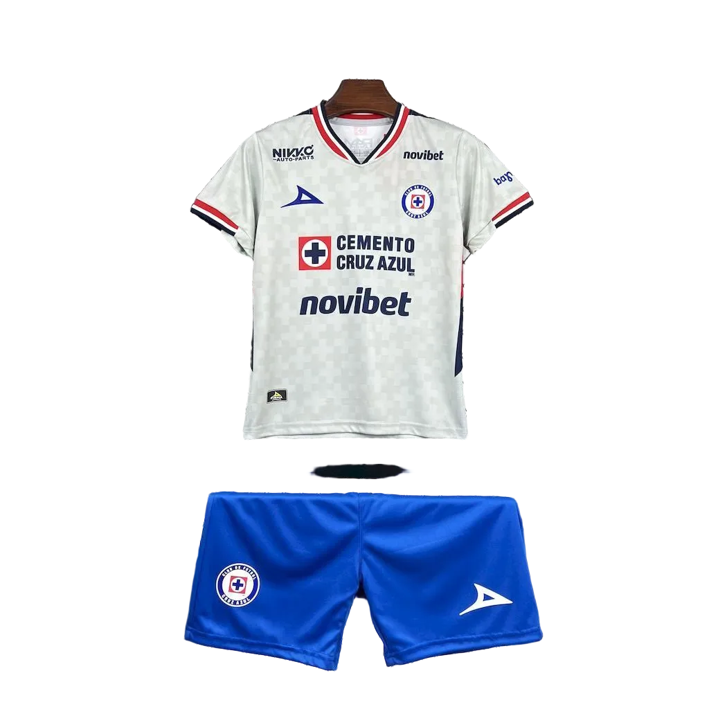 T-shirt e Pantaloncini per Bambino Cruz Azul Away 25/26