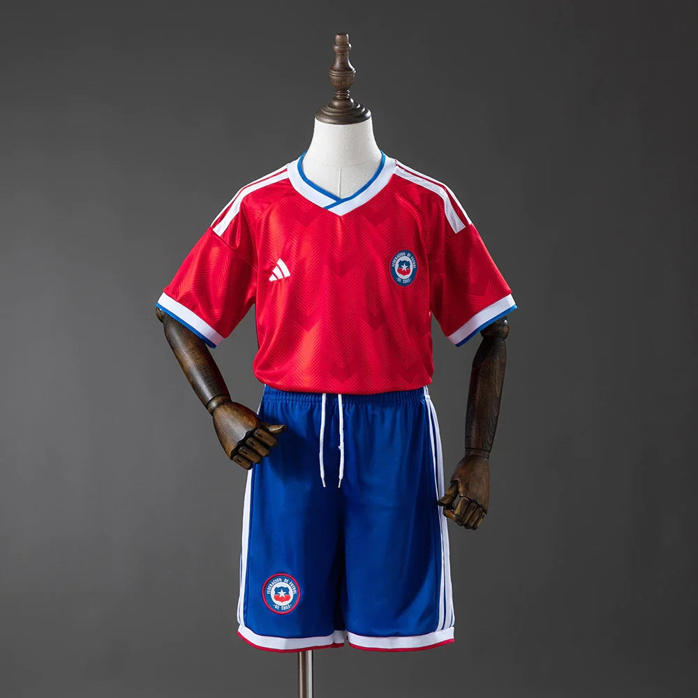 T-shirt e Pantaloncini per Bambino Chile Home 26/27