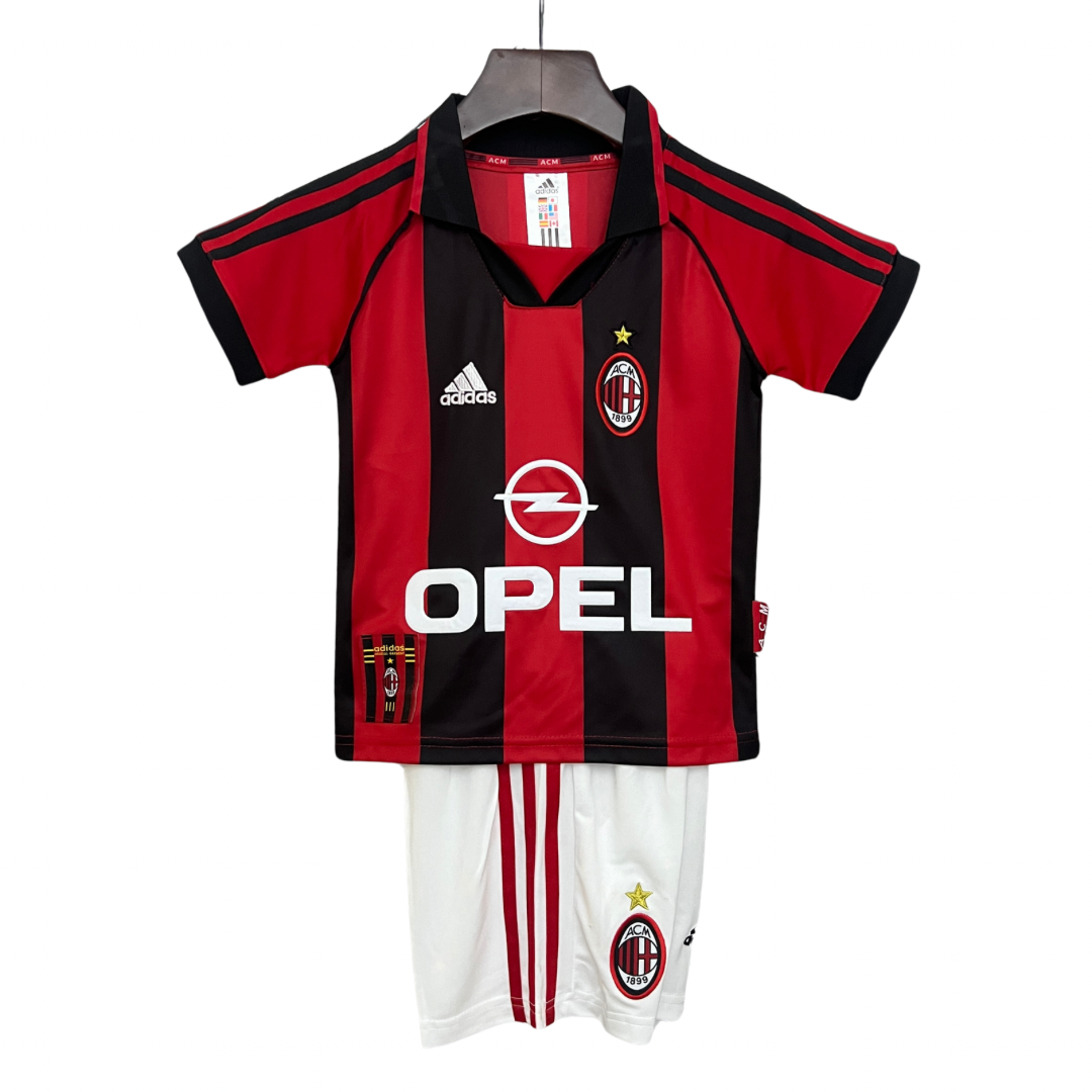 T-shirt e Pantaloncini per Bambino AC MILAN Home Retro 98/99