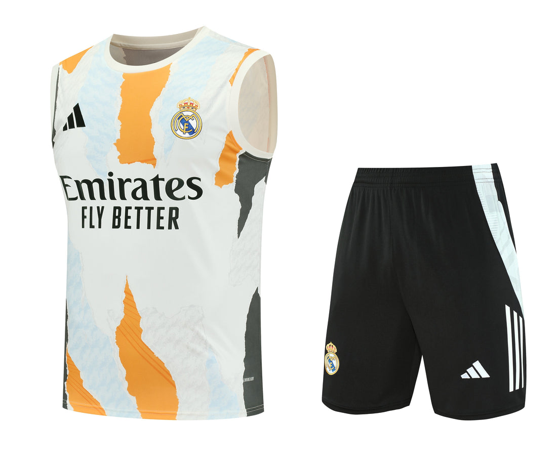 Maglia da allenamento e pantaloncini del Real Madrid 25/26