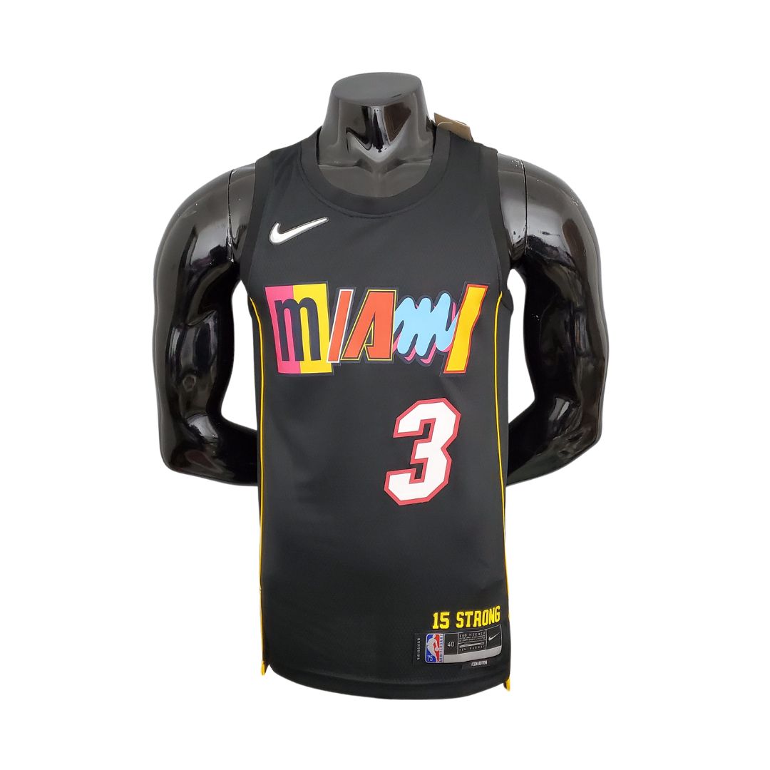 Maglia NBA Miami Heat #3 WADE