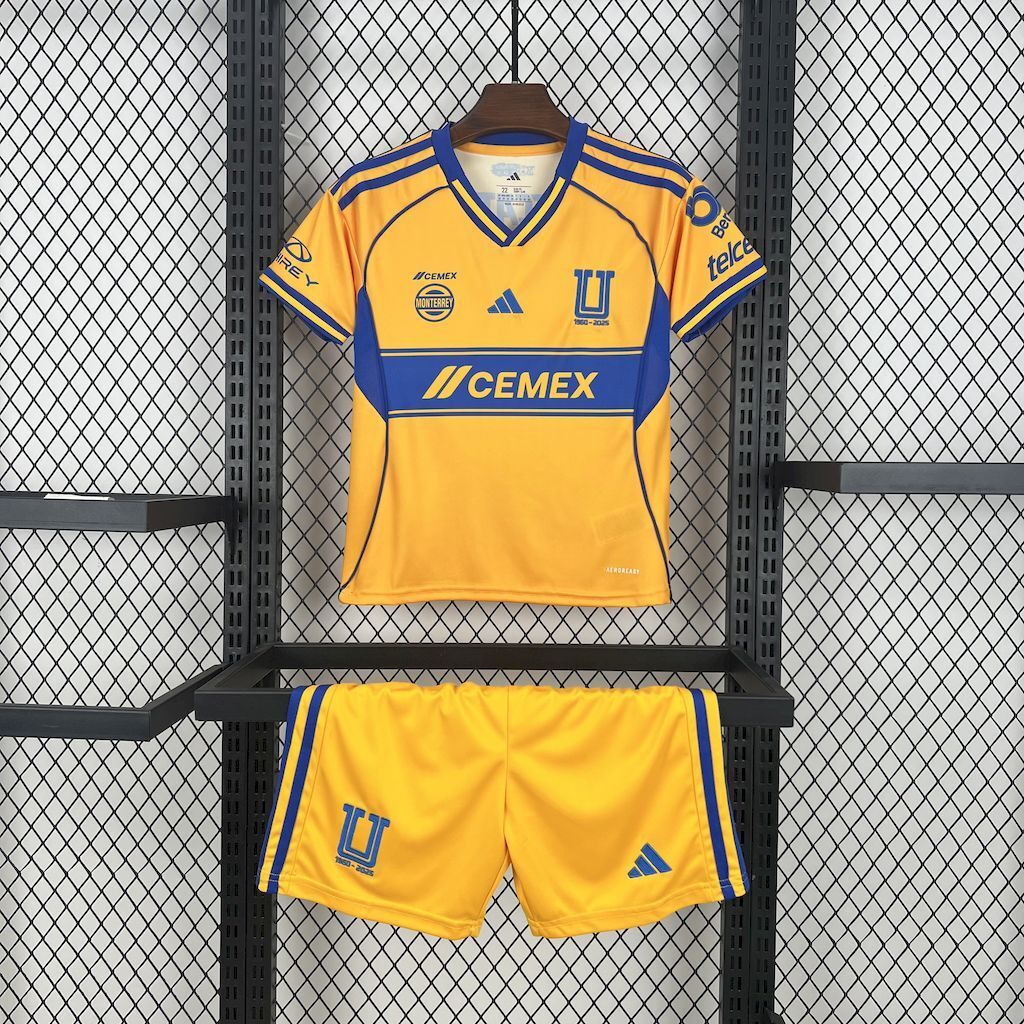 T-shirt e Pantaloncini per Bambino Tigres UANL Home 25/26