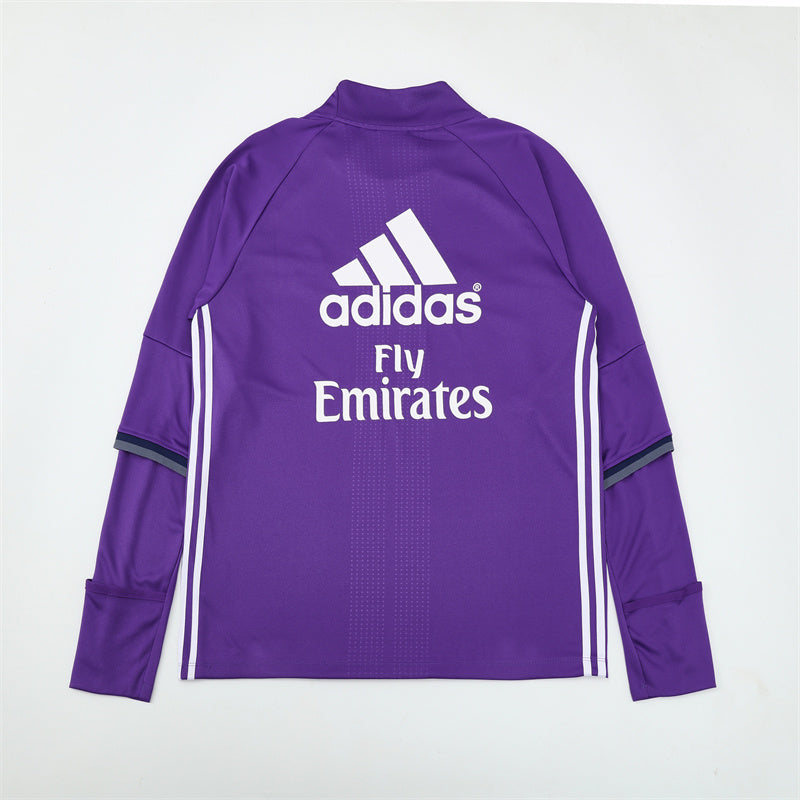 Maglia da allenamento retrò manica lunga Real Madrid 16/17