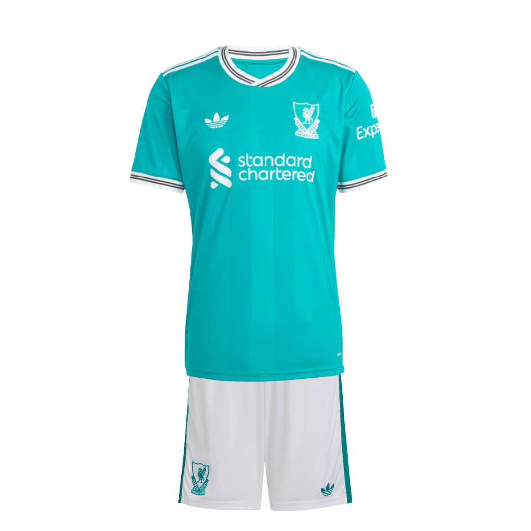 T-shirt e Pantaloncini per Bambino Liverpool Third 25/26