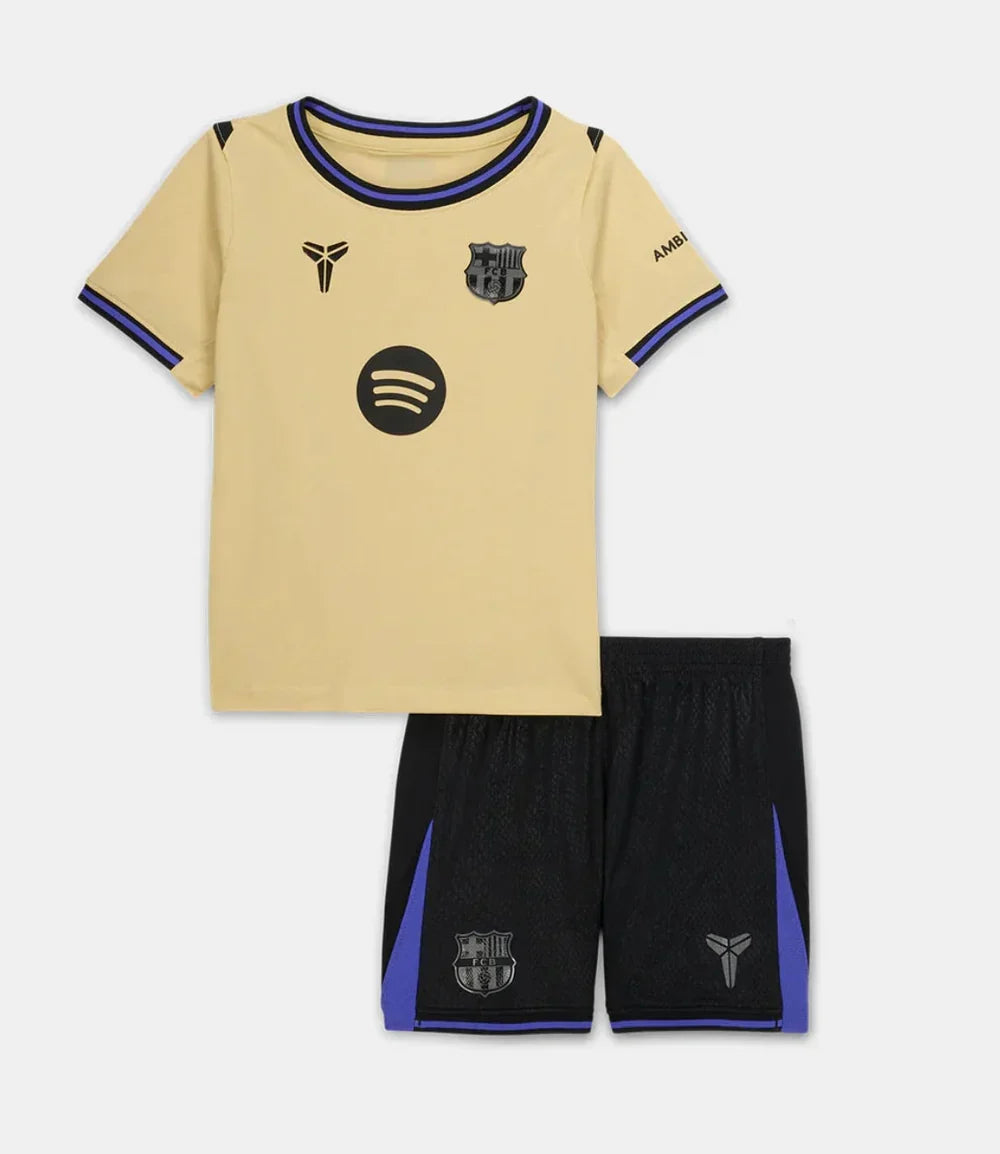 T-shirt e Pantaloncini per Bambino FC Barcelona Away 25/26