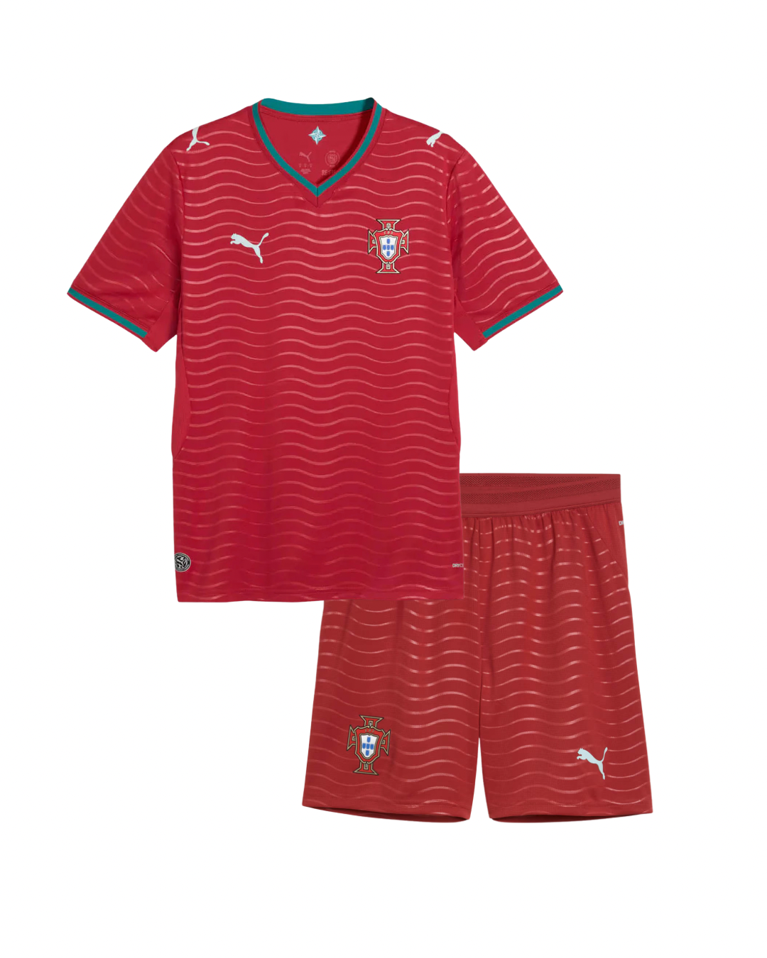 T-shirt e Pantaloncini per Bambino Portugal Home 26/27