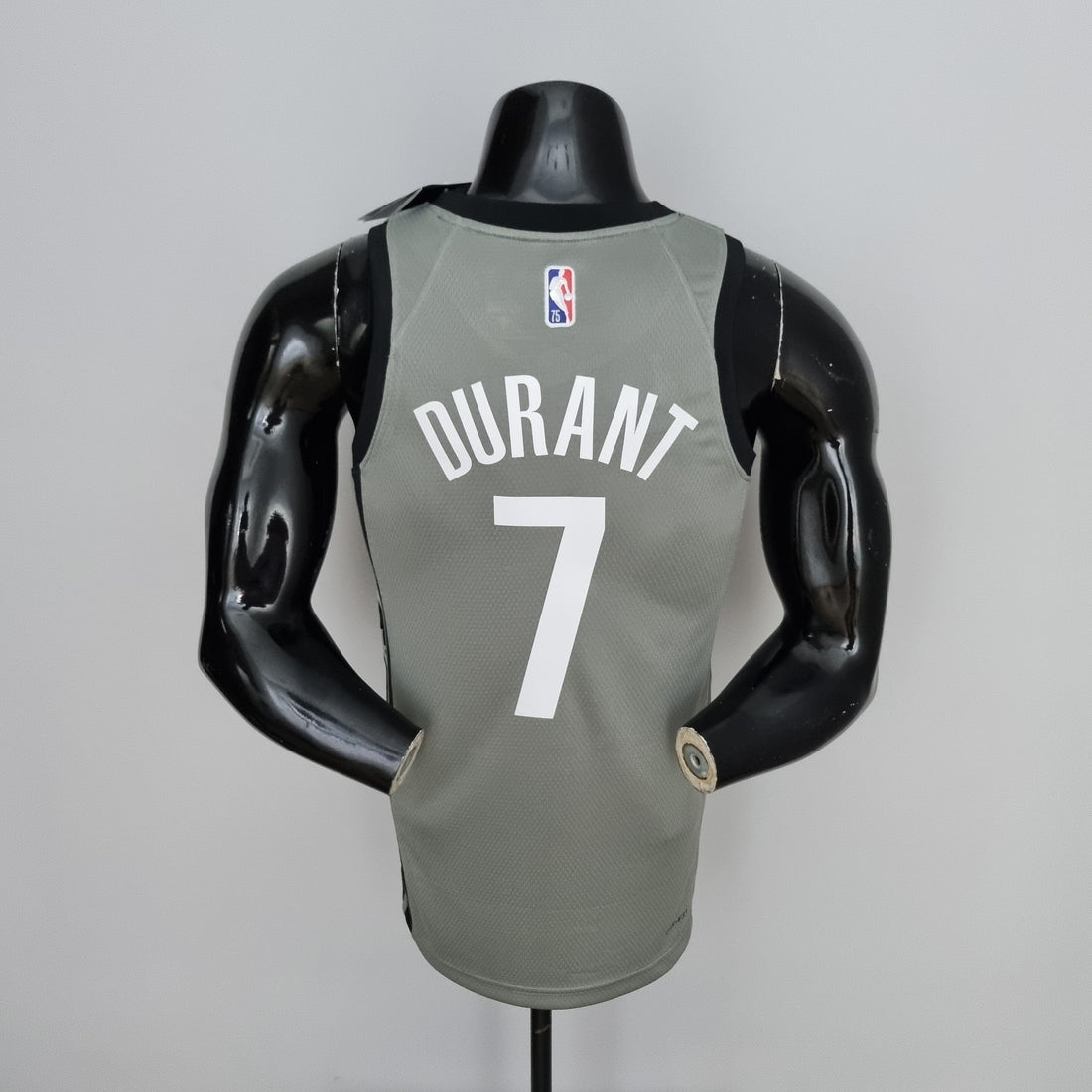 Maglia NBA 75th Anniversary Durant #7 Brooklyn Nets City Edition Grigia